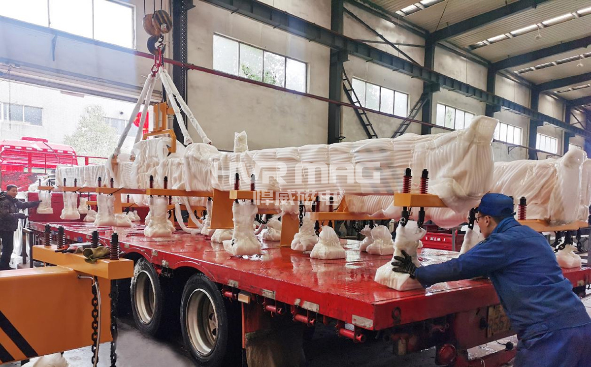 無懼風雪，悍威磁電6臺電永磁吊具成功發(fā)貨