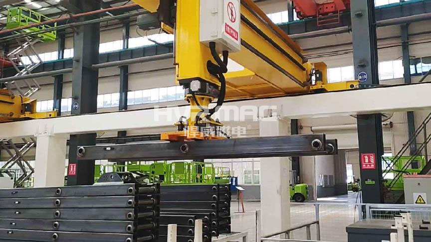 機(jī)器人磁力抓手如何選擇？悍威磁電自動(dòng)化電永磁夾具