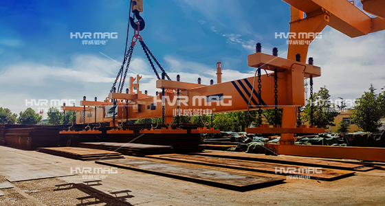 HM1磁力吊具_(dá)多臺(tái)聯(lián)吊中厚鋼板吊具